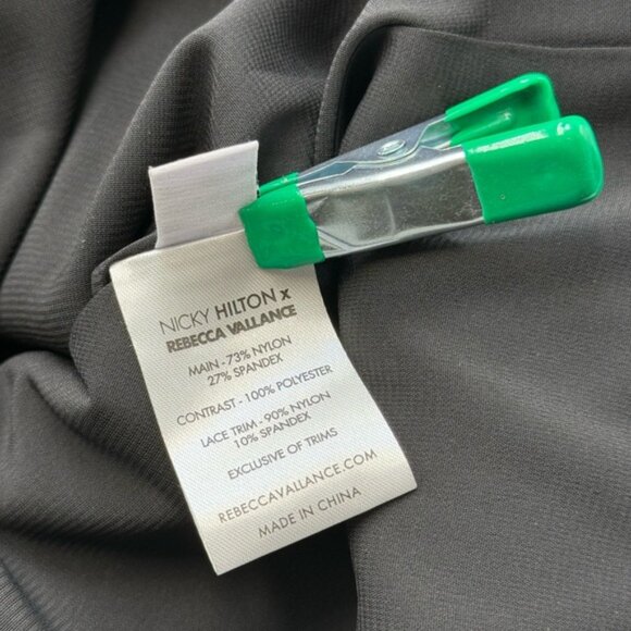 🆕 REBECCA VALLANCE 🧿 NWOT x Nicky Hilton Diana Black Bow Sequin Mini, Sz US 8 - Picture 16 of 16